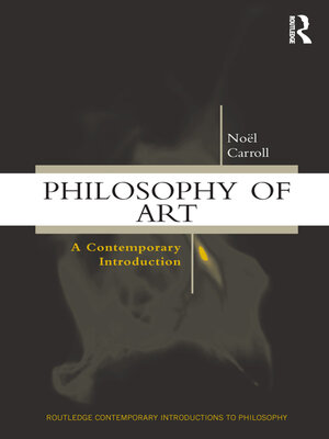 cover image of Philosophy of Art